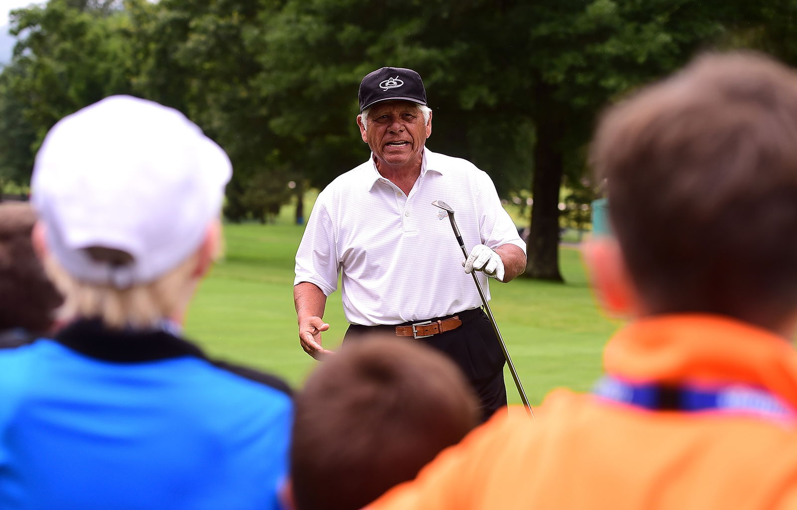 DJ testing new driver shafts at Canadian Open
